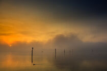'Sonnenaufgang über dem Zeller See auf der Halbinsel Höri - Bodensee' von Christine Horn