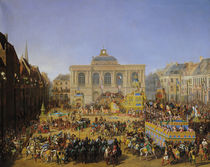 The Kermesse at Saint-Omer in 1846  by Auguste Jacques Regnier