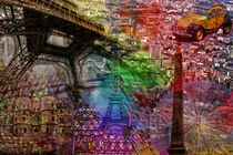 Paris Collage von Randi Grace Nilsberg