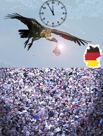 Der Pleitegeier wirft Migrantebabys in Massen auf Deutschland ab - 5 vor 12!!!!Variante 2 von Eva Dust