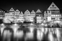 Tübingen bei Nacht an der Neckarbrücke by mindscapephotos