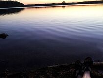 Herrlicher Sonnenuntergang am Steinberger See by Xenia Wilk