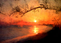 Golden Painted Sunset von Rosalie Scanlon