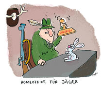 Homeoffice für Jäger by Ari Plikat
