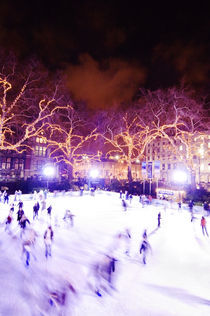 Ice skating at the Natural History Museum in London, UK. by Tom Hanslien