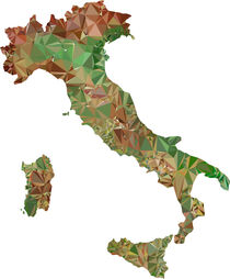 Italy Low Poly von William Rossin