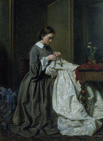 The Seamstress  by Charles Baugniet