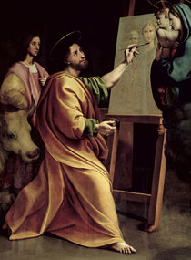 St. Luke Painting the Virgin  by Sanzio of Urbino Raphael