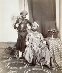 His Highness Maharaja Tukoji Rao  by S. Bourne