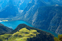Blick vom Berg Jenner auf den Königssee im Berchtesgadener Land von Rico Ködder