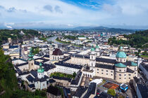 Blick auf die Stadt Salzburg in Österreich von Rico Ködder