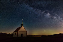 Mystic chapel under clear spangled sky by raphotography88