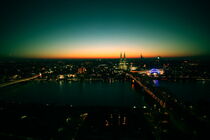 Cologne Skyline by Sunset - Köln beim Sonnenuntergang  by chrisphoto
