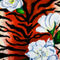 Tiger-floral-print