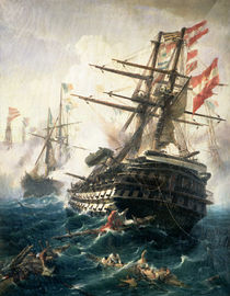 The Battle of Lissa by Constantin Volonakis