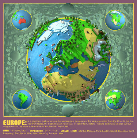 Low-poly-europe