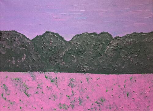 Pink-evening-in-the-mountains