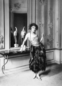 Madame Poiret in a dress by Paul Poiret  by Delphi Studio
