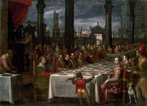 Wedding banquet of Grand Duke Ferdinand I of Tuscany  by Domenico Cresti Passignano