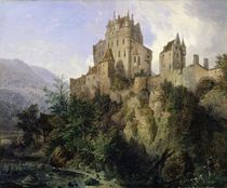 Eltz Castle  by Domenico II Quaglio