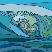 Stylized wave #5 by Karen Hermans