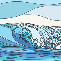 Stylized wave #9 by Karen Hermans