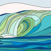 Stylized wave #10 by Karen Hermans