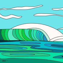 Stylized wave #12 by Karen Hermans