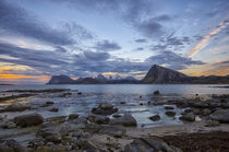A coastal scene from Flakstad island in Lofoten archipelago by Stein Liland