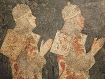 Two crusaders of the Minutolo family von Pietro Cavallini