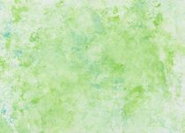 Aquarell Folienabdruck in Grün und Blau von Heike Rau