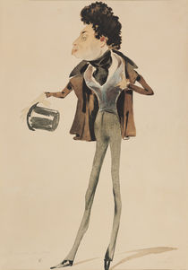Caricature of Alexander Dumas Pere  by Pierre Luc Charles Ciceri
