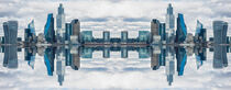 Mirrored London Skyline 4 by Milton Cogheil