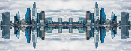 Mirroredlondonskyscrapers-4