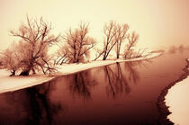 Fluss Havel im Winter. Sonneruntergang. Havelland. von havelmomente