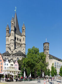 Groß St. Martin in Köln by Berthold Werner