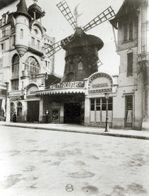 The Moulin Rouge in Paris by Eugene Atget