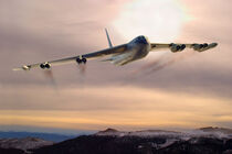 B-52 Over Mountains by Larry McManus