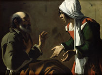 The Denial of St. Peter  by Pensionante de Saraceni
