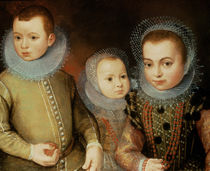 Portrait of Three Tudor Children  by F.F.