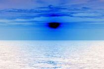 Sonnenuntergang in blau by Udo Beck