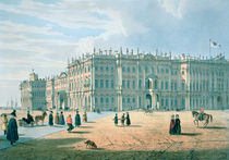 The Winter Palace as seen from Palace Passage von Ferdinand Victor Perrot