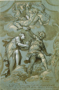 Pandora Offers the Box to Epimetheus  by Paolo Farinati