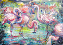 Flamingos by Renée König