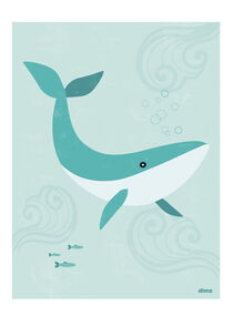 Peacefull whale - vertical by Dimitri Smyczynski