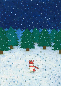 Christmas rabbit von Ayumi Yoshikawa