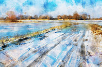 Winter im Havelland. Landschaft am Fluss Havel in Brandenburg Deutschland von havelmomente