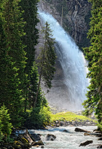 Krimmler Wasserfälle in Österreich. Wasserfall bei Krimml. von havelmomente