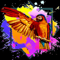 der Papagei im Art Desing von Roger Naef