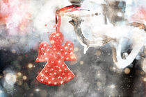Kleiner Engel in Weihnachtsstimmung von Petra Dreiling-Schewe